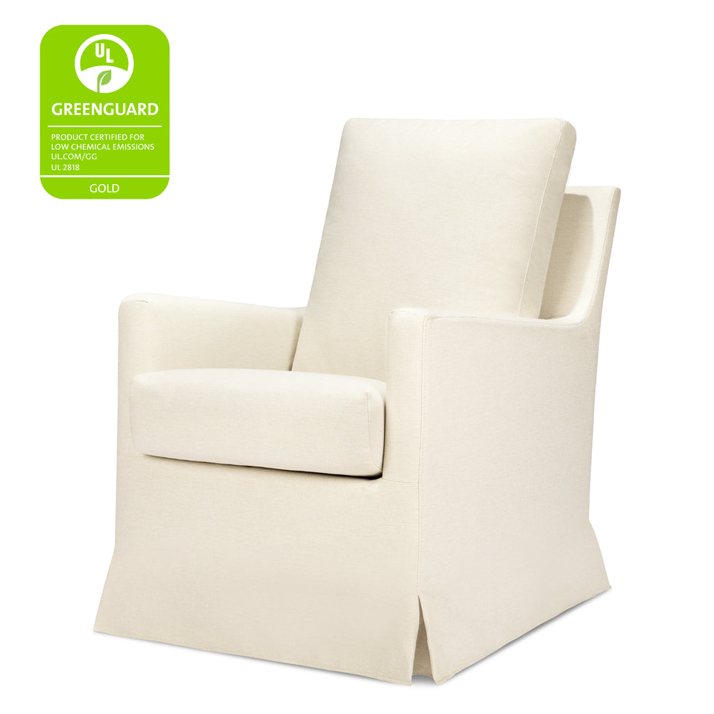 M24287VN,Winnie Slipcover Swivel Glider in Vanilla