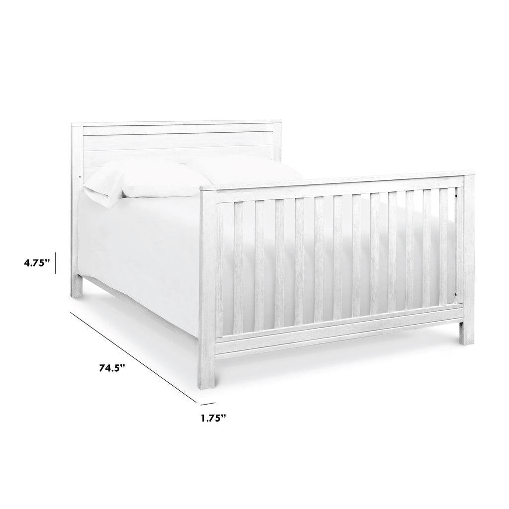 M5789CGW,Hidden Hardware Twin/Full Size Bed Conversion Kit in Cottage White