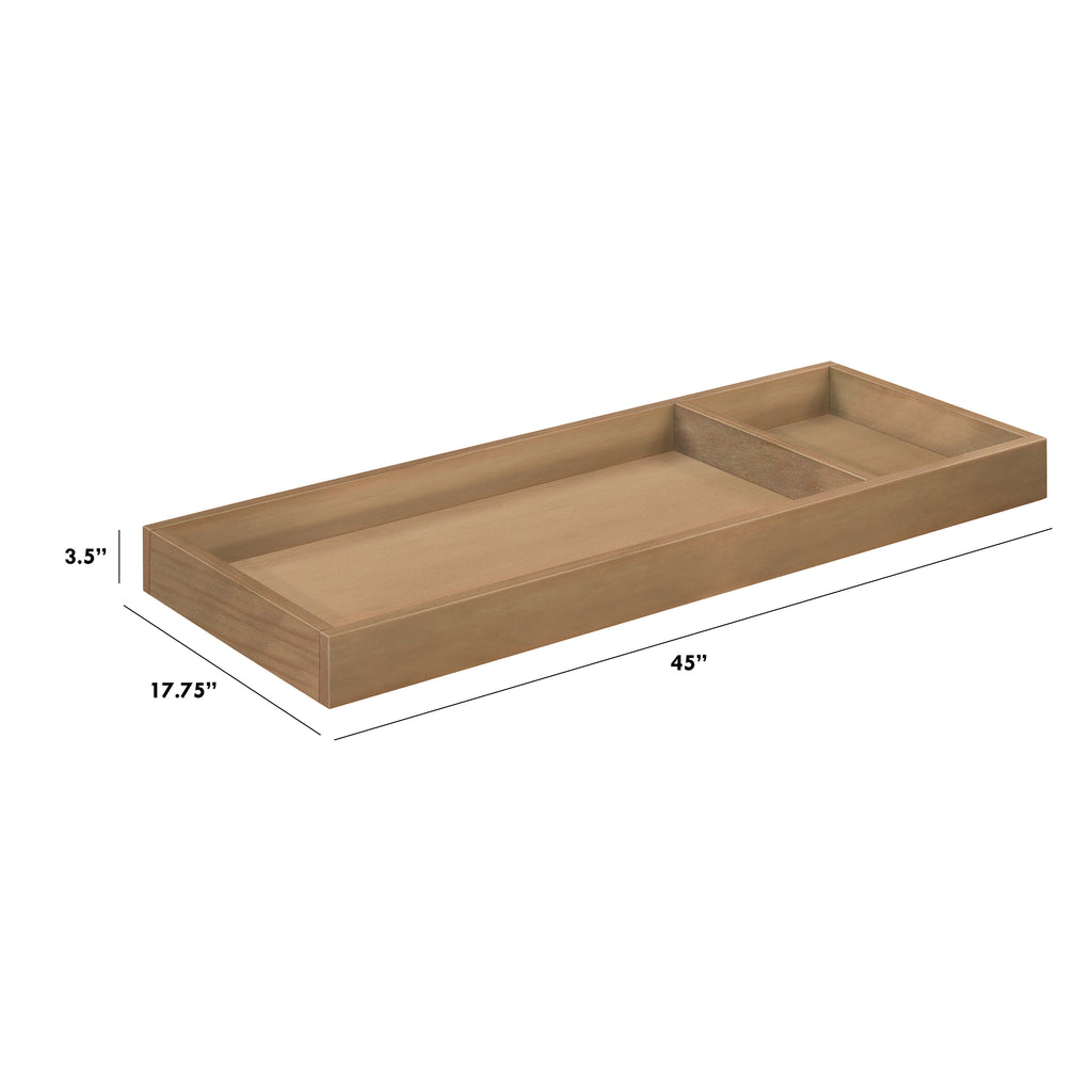 M0619HN,Universal Wide Removable Changing Tray in Hazelnut