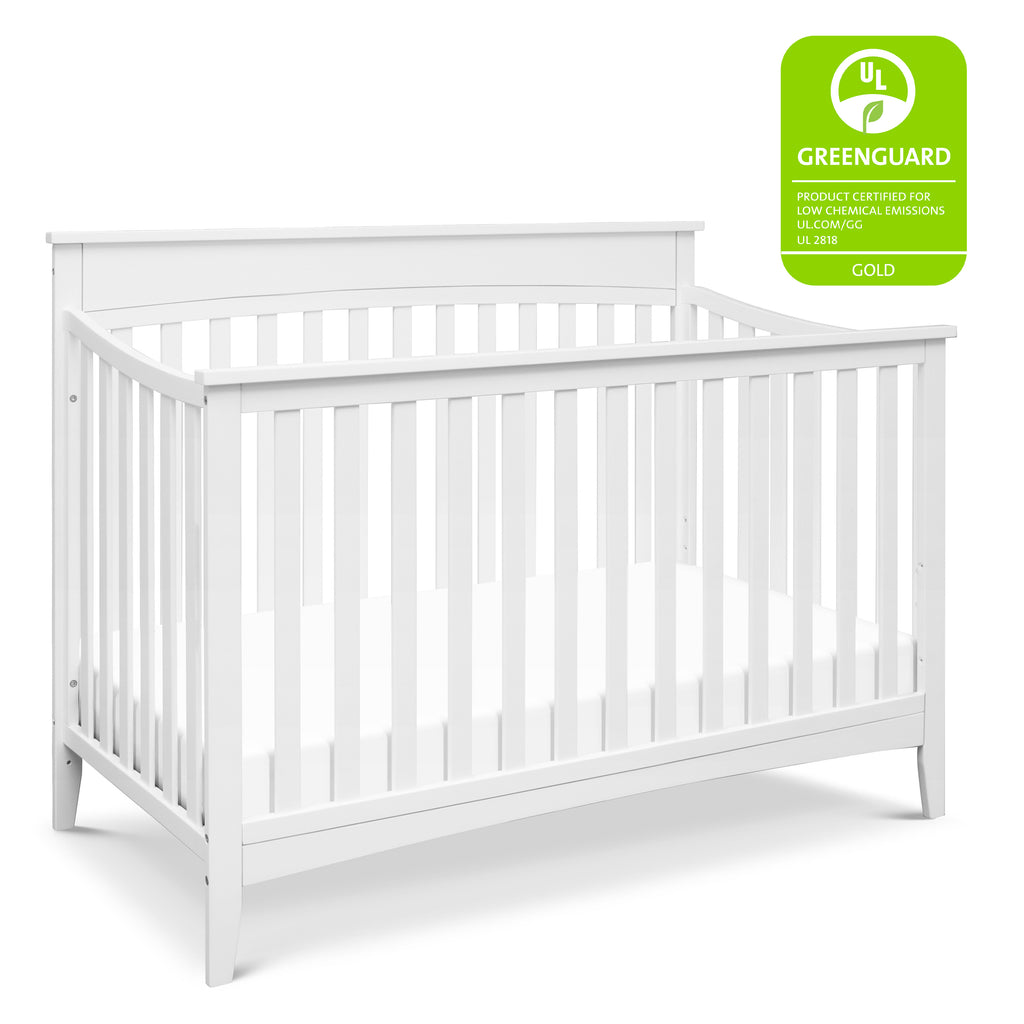 M9301FRGR,Grove 4-in-1 Convertible Crib in Forest Green White