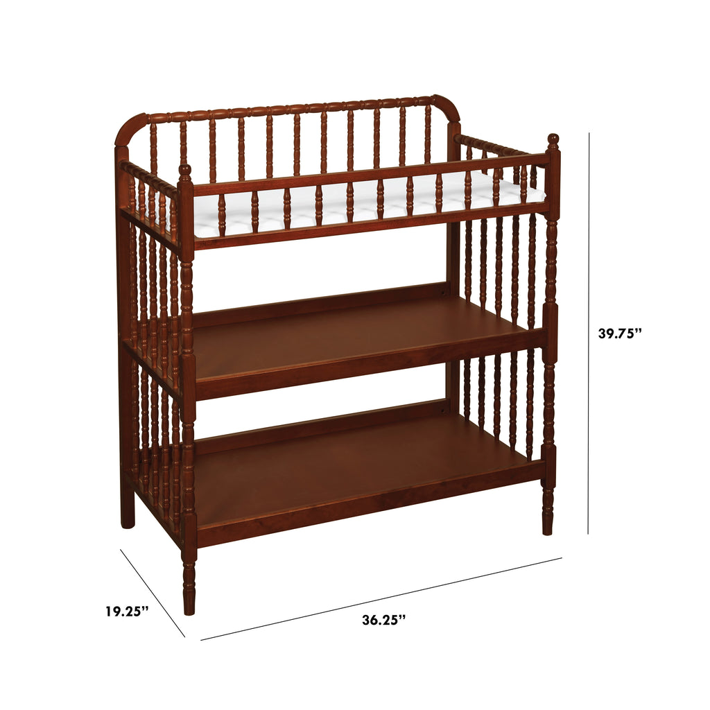 M0302CP,Jenny Lind Changing Table in Rich Cherry Finish