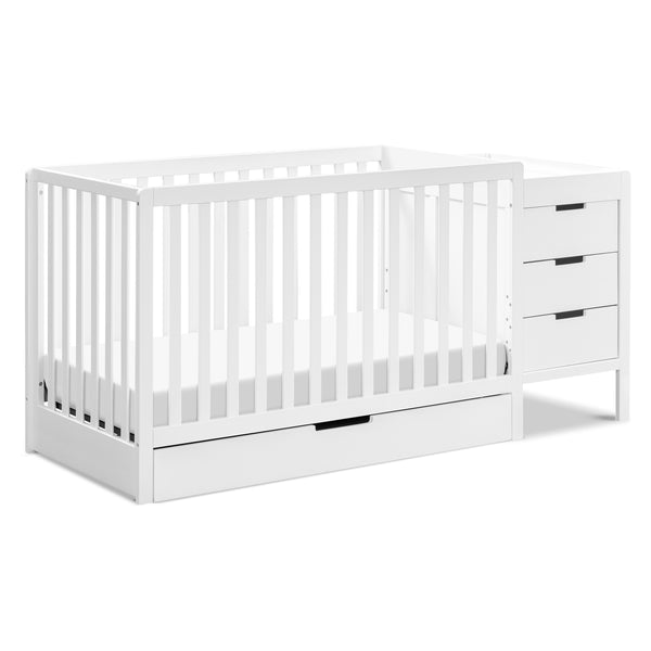 F11991W,Colby 4-in-1 Convertible Crib & Changer Combo in White White