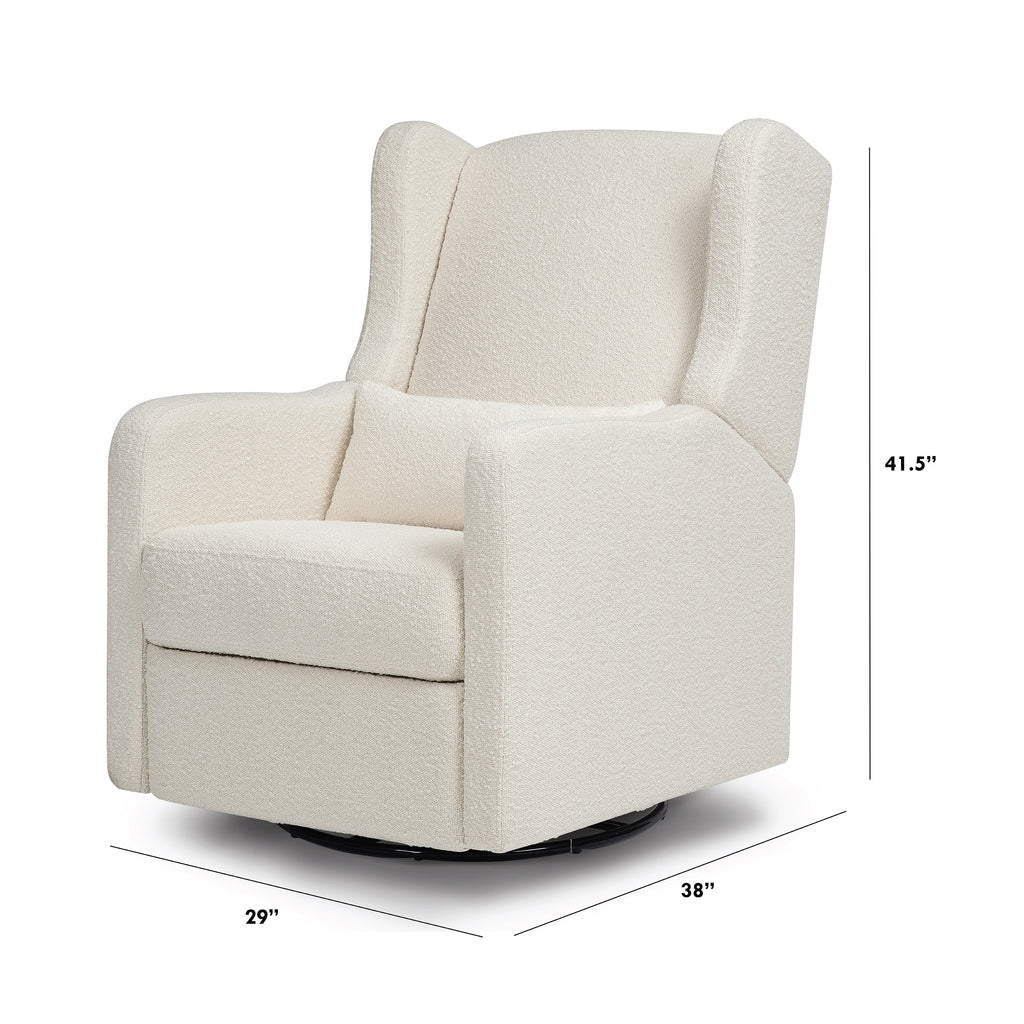 F19587WB,Arlo Recliner and Swivel Glider in Ivory Boucle